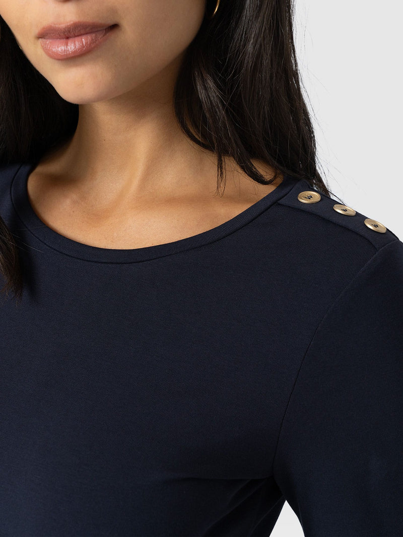 Runway Maxi Dress Navy - Women's Dresses | Saint + Sofia® USA