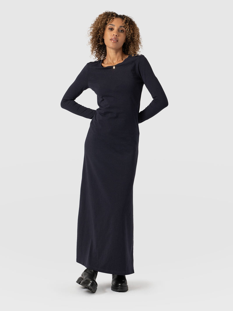 Runway Maxi Dress Navy - Women's Dresses | Saint + Sofia® USA