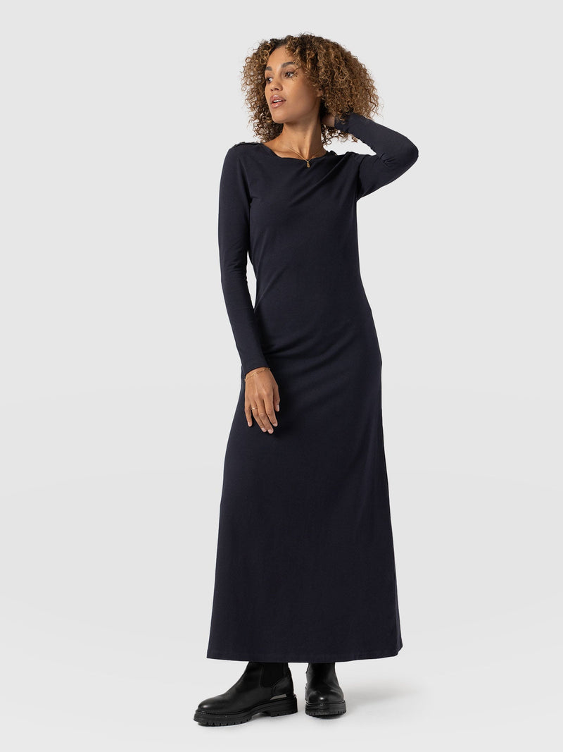 Runway Maxi Dress Navy - Women's Dresses | Saint + Sofia® USA