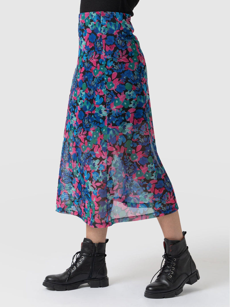 Runway Mesh Skirt Neptune Garden - Women's Skirts | Saint + Sofia® USA