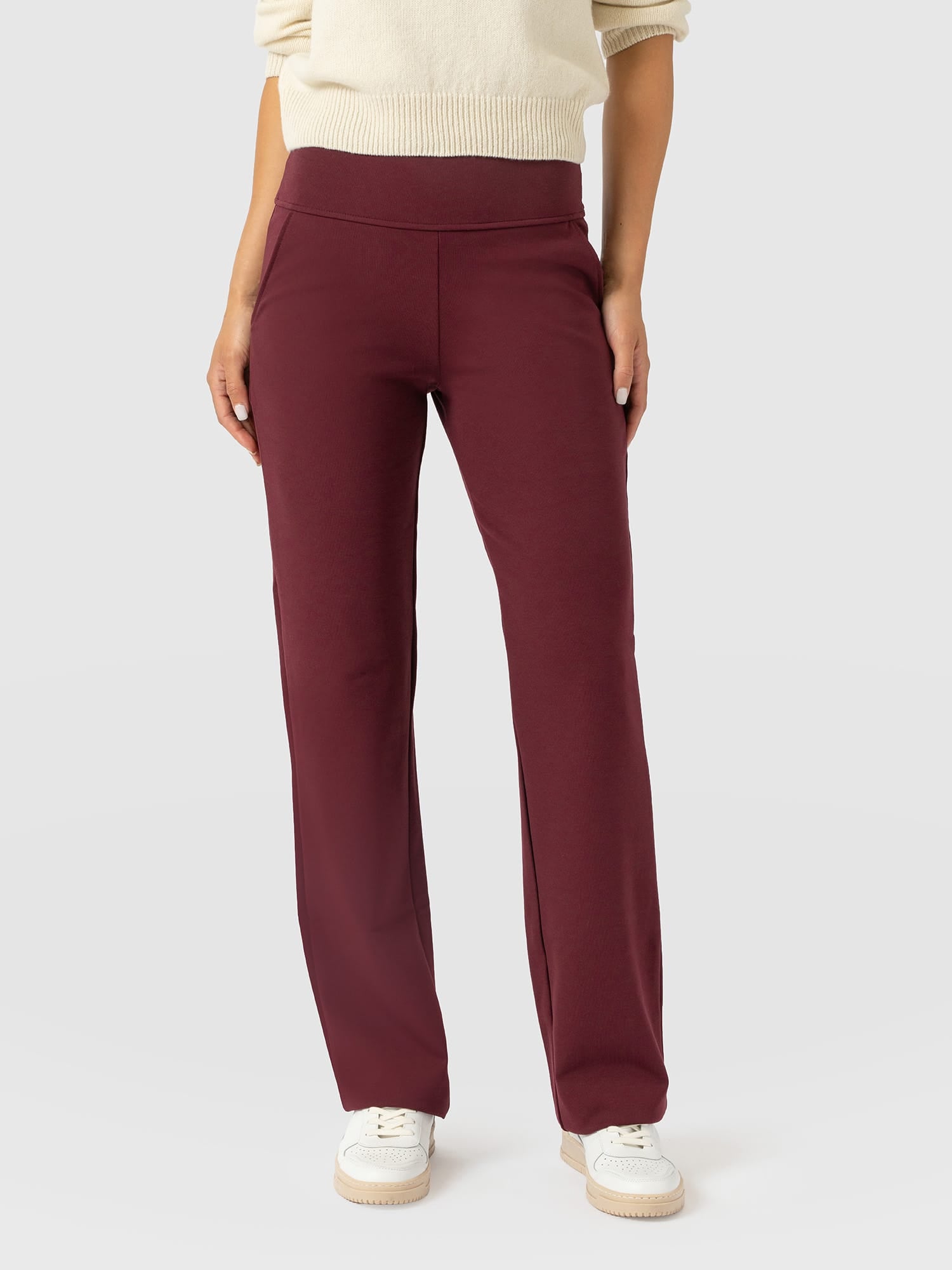 Runway Pant Burgundy - Women's Pants | Saint and Sofia® USA