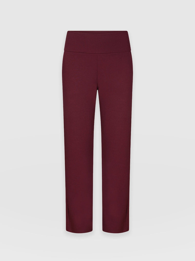 Runway Pant Burgundy - Women's Pants | Saint + Sofia® USA