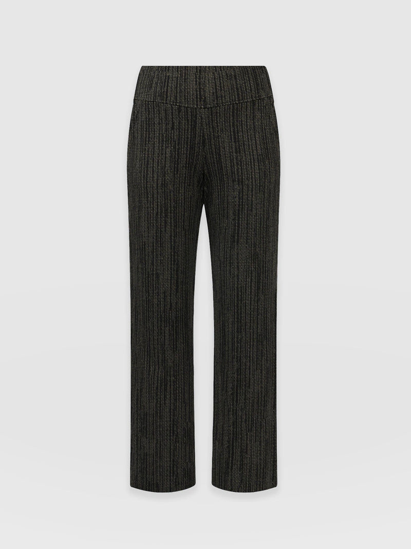 Runway Pant Green/Black - Women's Trousers | Saint + Sofia® UK