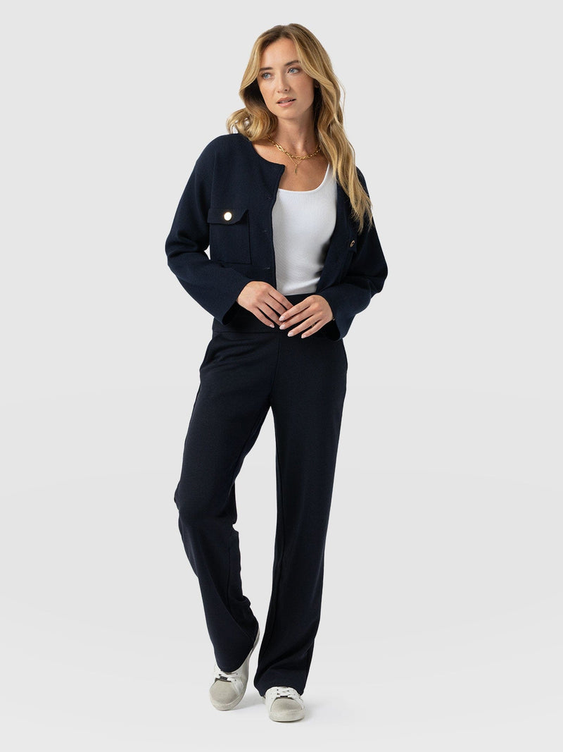 Runway Pant Navy - Women's Pants | Saint + Sofia® USA