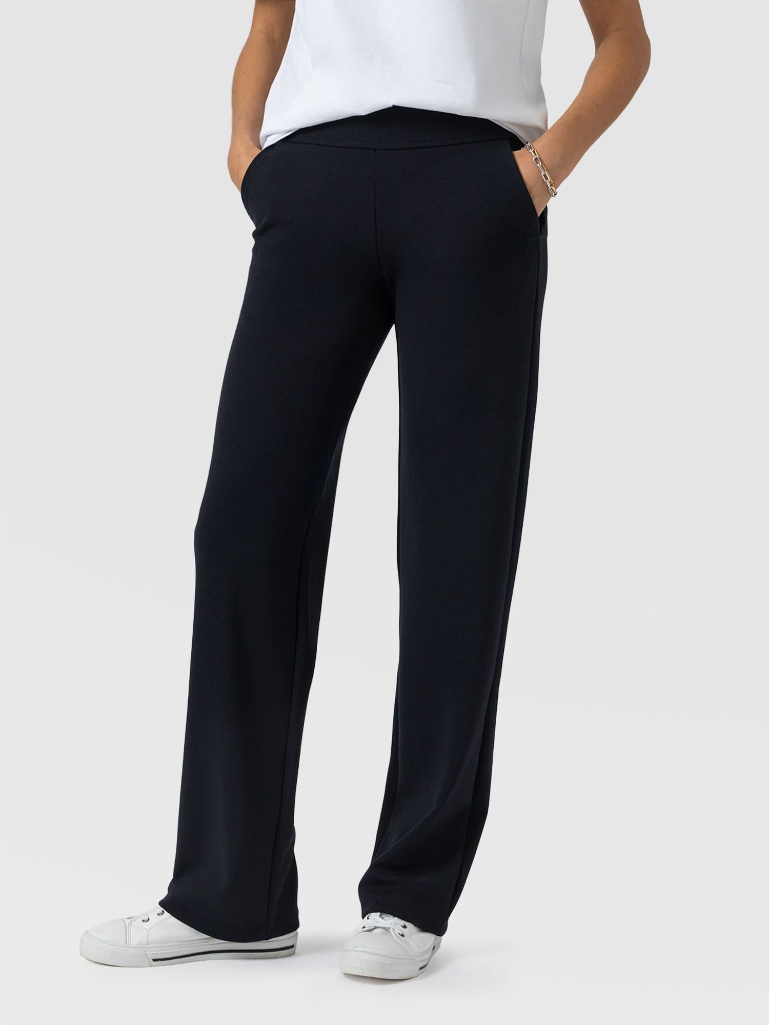 Runway Pant Navy - Women's Pants | Saint + Sofia® USA