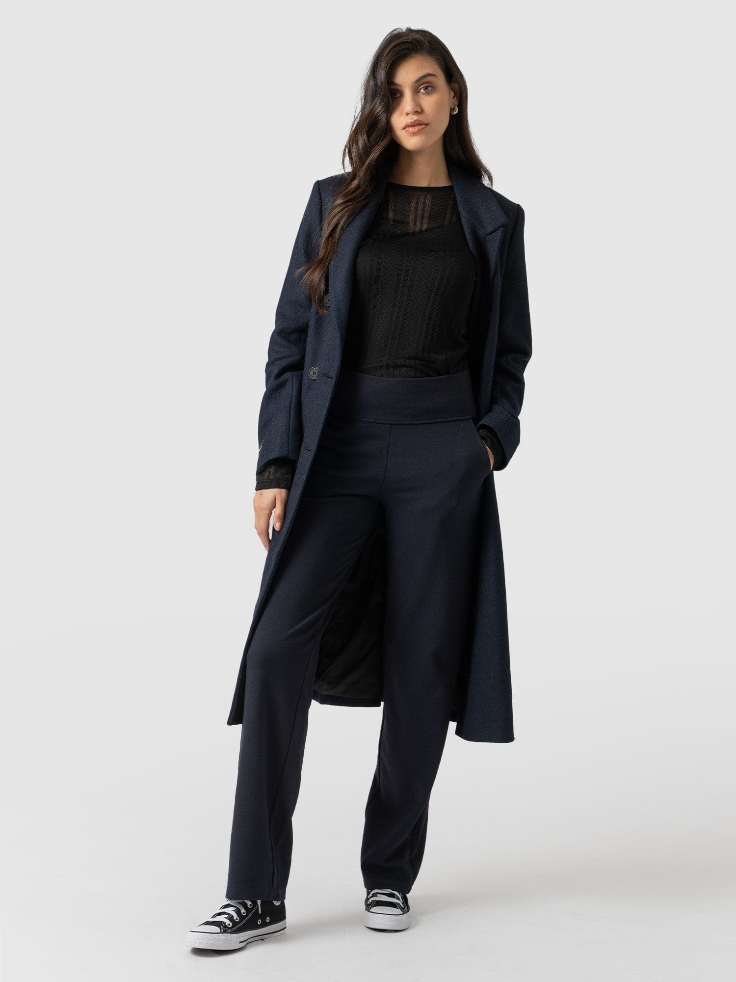 Runway Pant Navy - Women's Pants | Saint + Sofia® USA