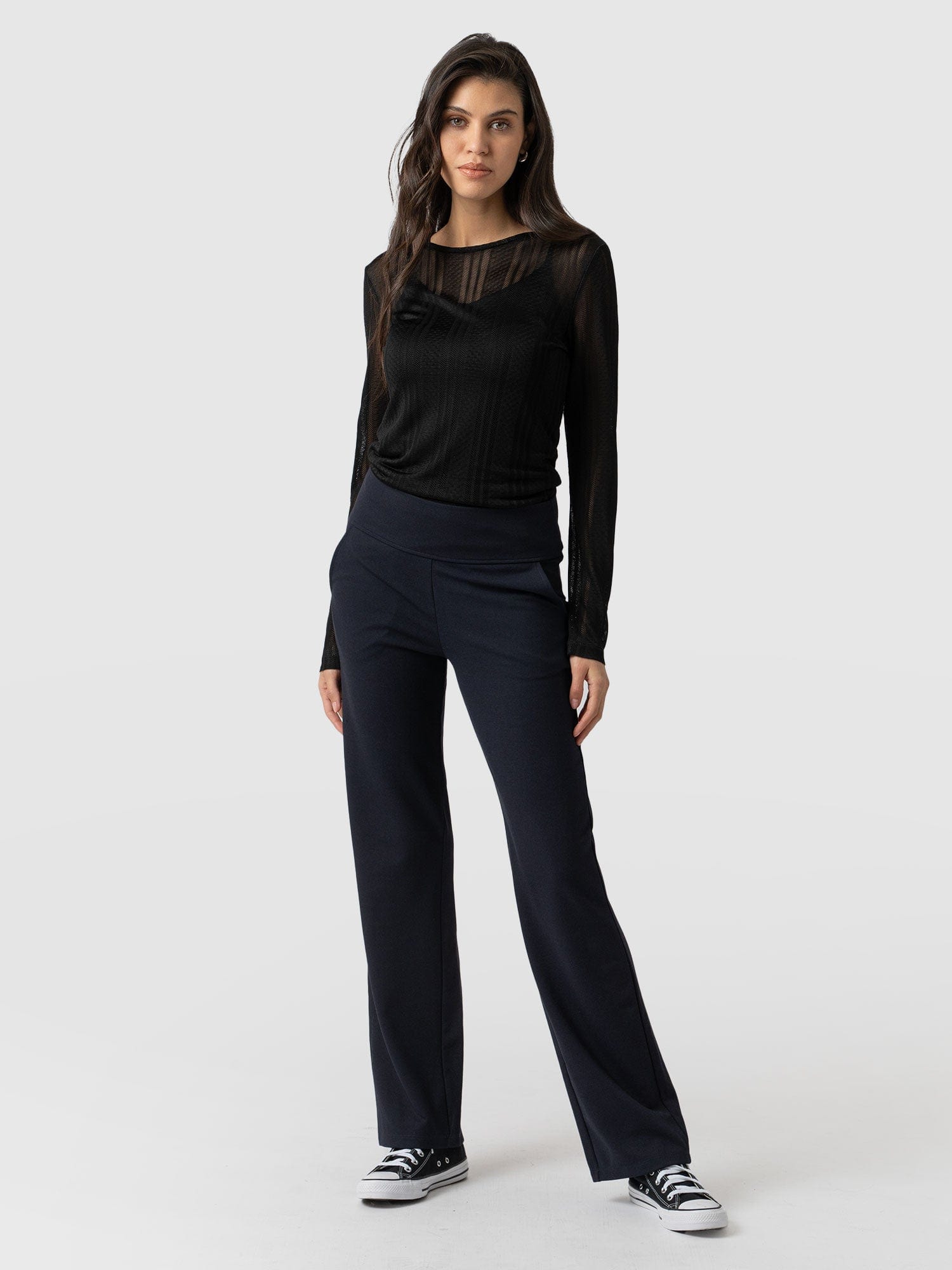 Runway Pant Navy - Women's Pants | Saint + Sofia® USA