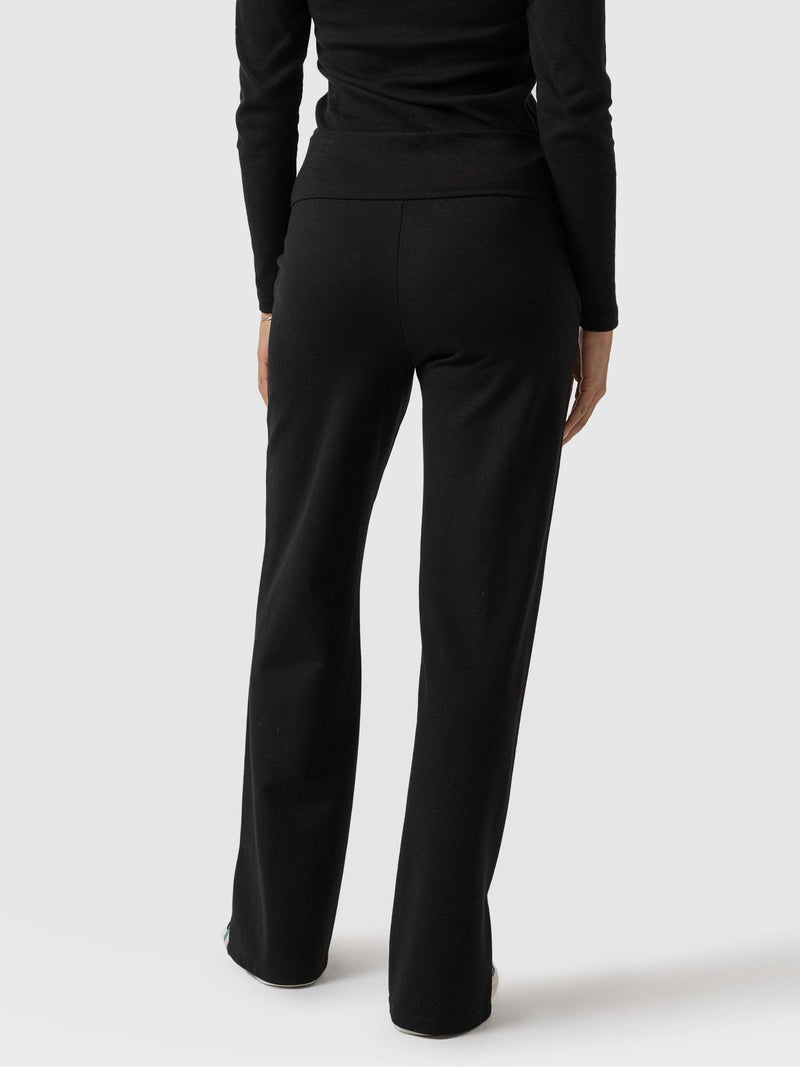 Runway Split Pant Black-Green - Women's Pants | Saint + Sofia® USA