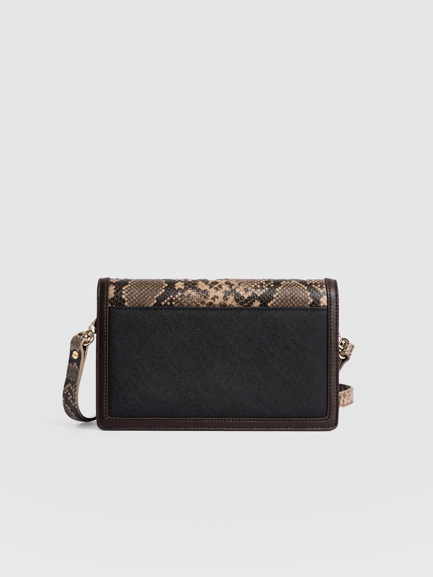 Rylee Cross Body Bag Brown Snake - Women's Cross-body Bag | Saint + Sofia® US