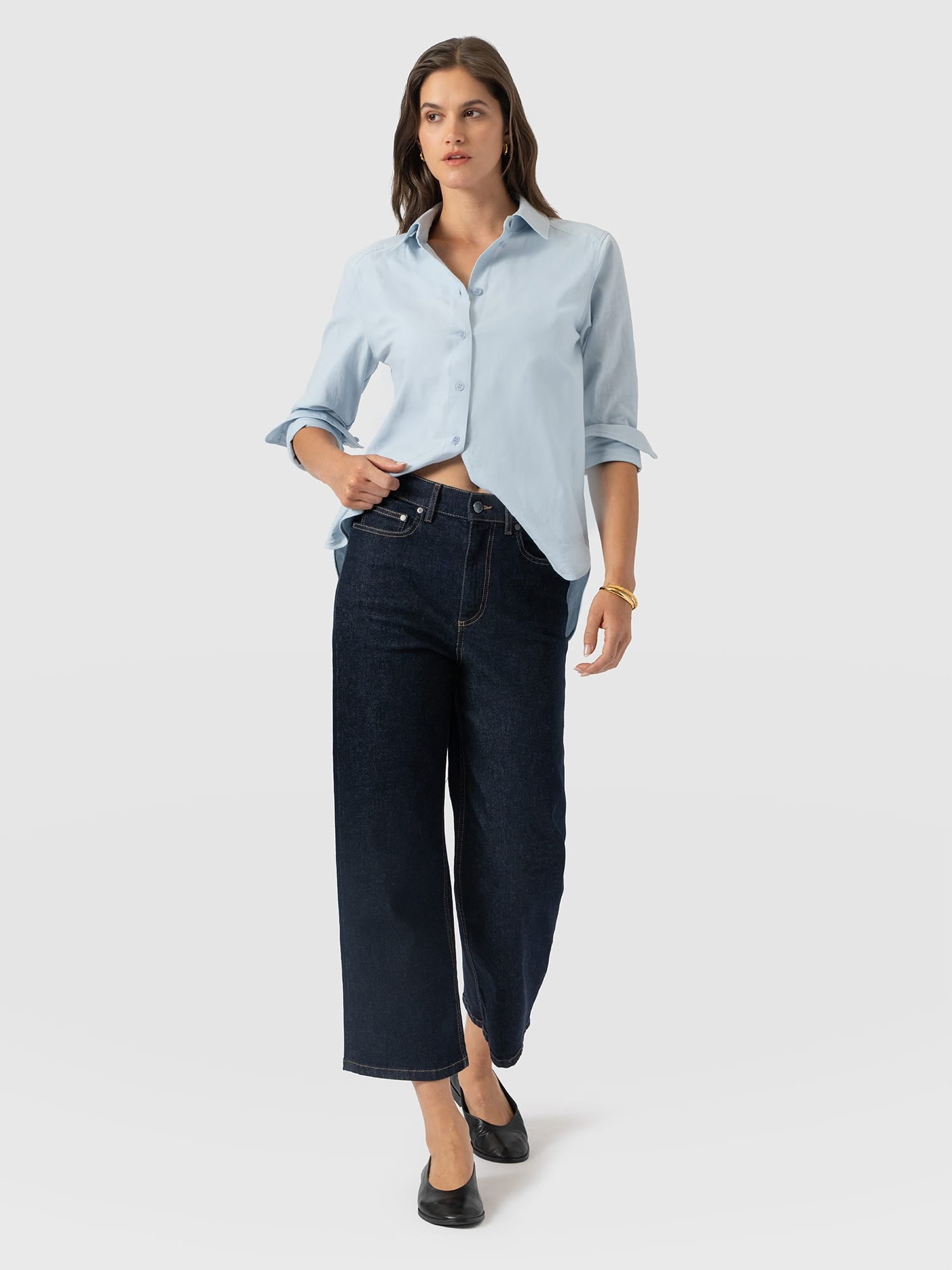 Rylie Crop Jean - Indigo - Women's Jeans | Saint and Sofia® USA