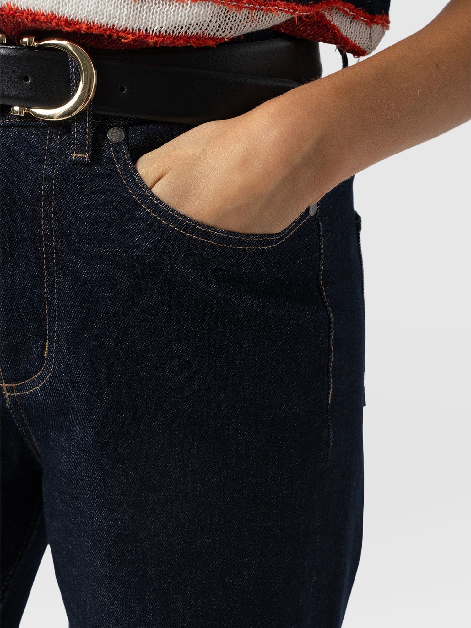 Rylie Crop Jean - Indigo - Women's Jeans | Saint + Sofia® USA