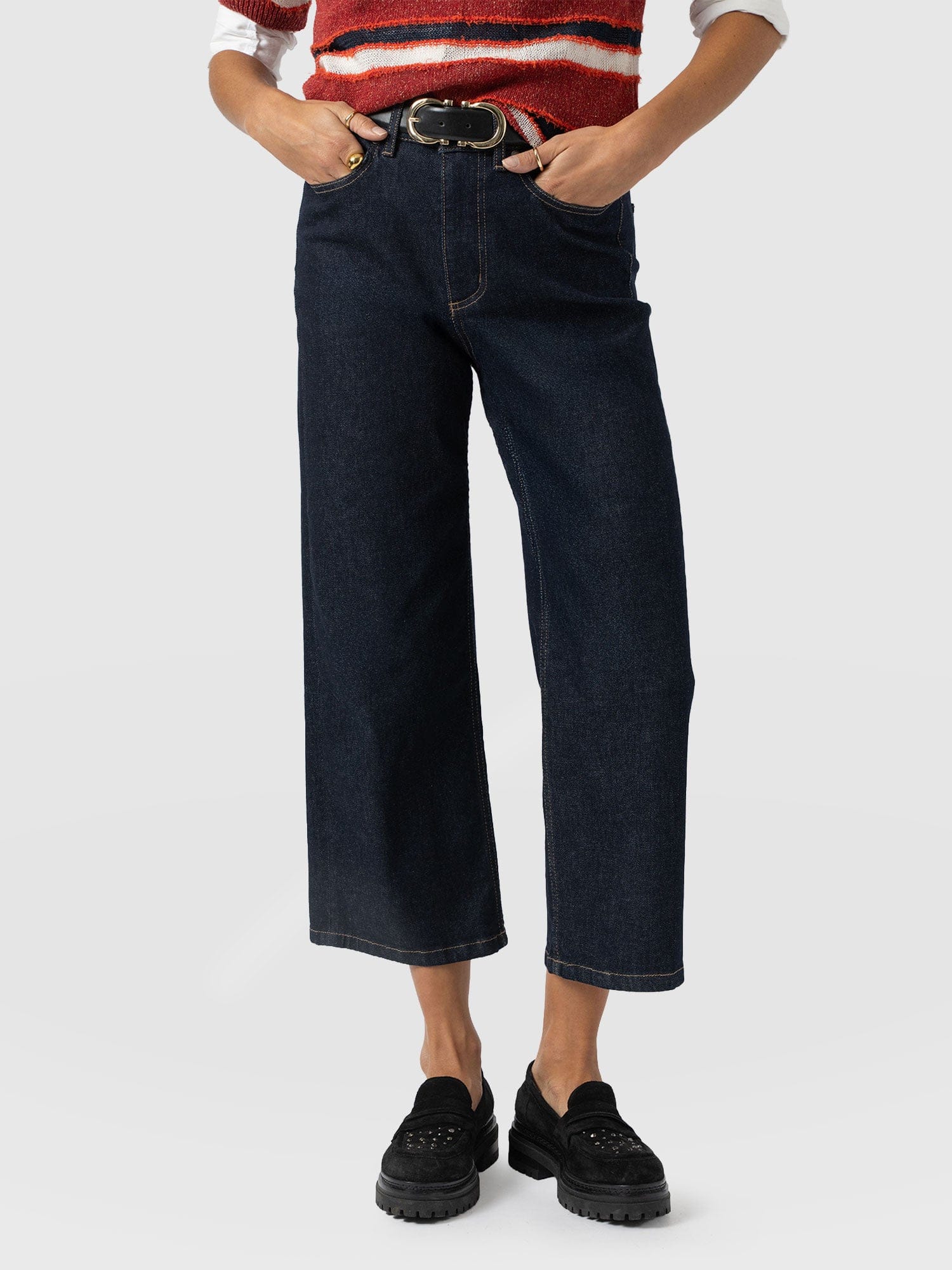 Rylie Crop Jean - Indigo - Women's Jeans | Saint + Sofia® USA
