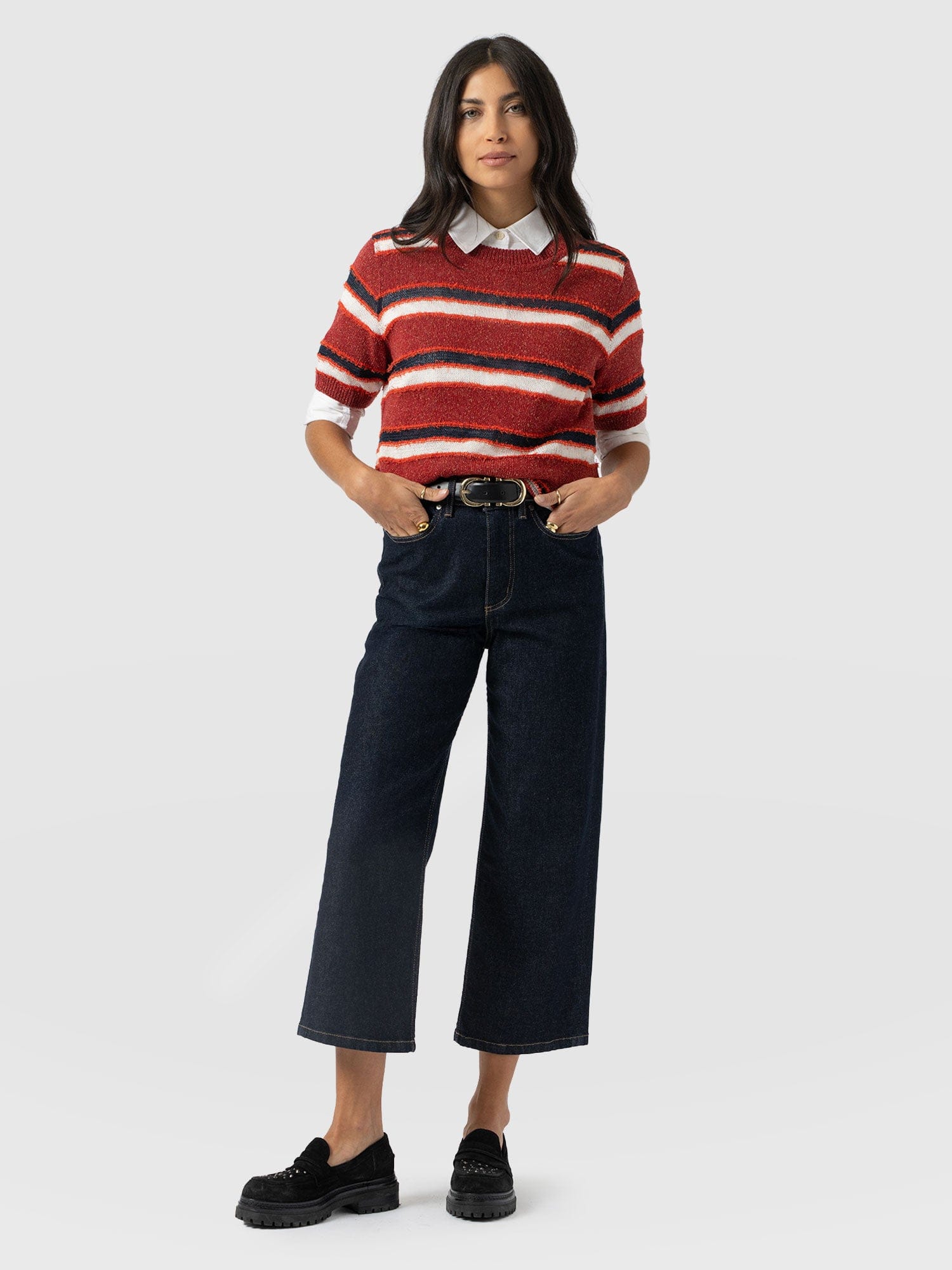Rylie Crop Jean - Indigo - Women's Jeans | Saint + Sofia® USA