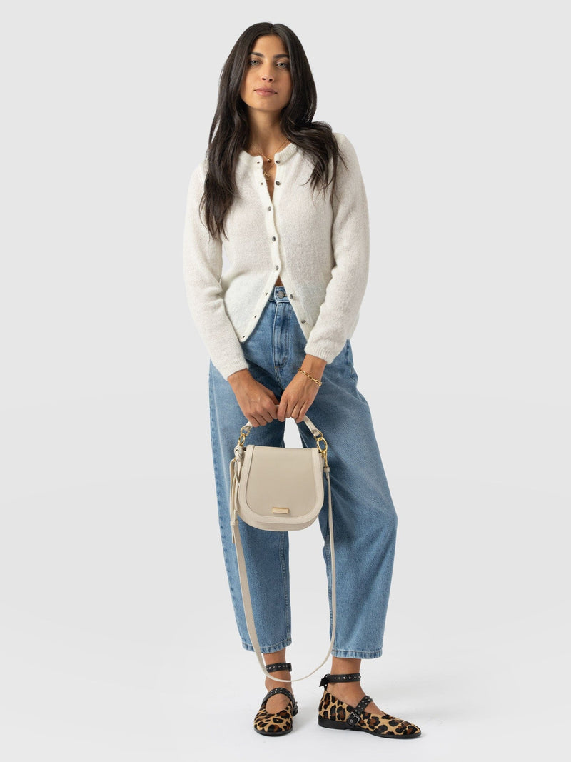 Saddle Bag - Cream - Women's Handbags | Saint + Sofia® USA