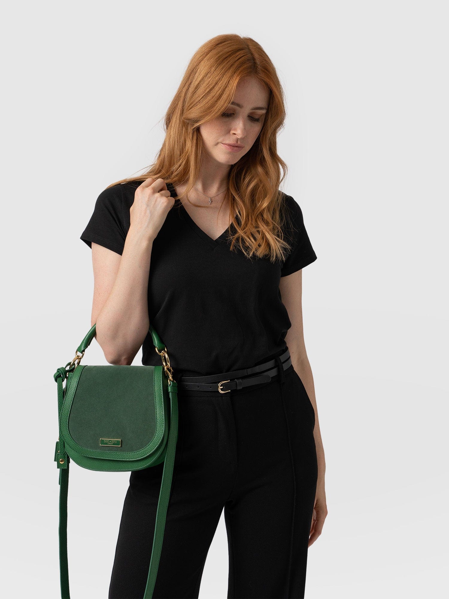 Saddle Bag Green - Women's Handbag | Saint + Sofia® USA
