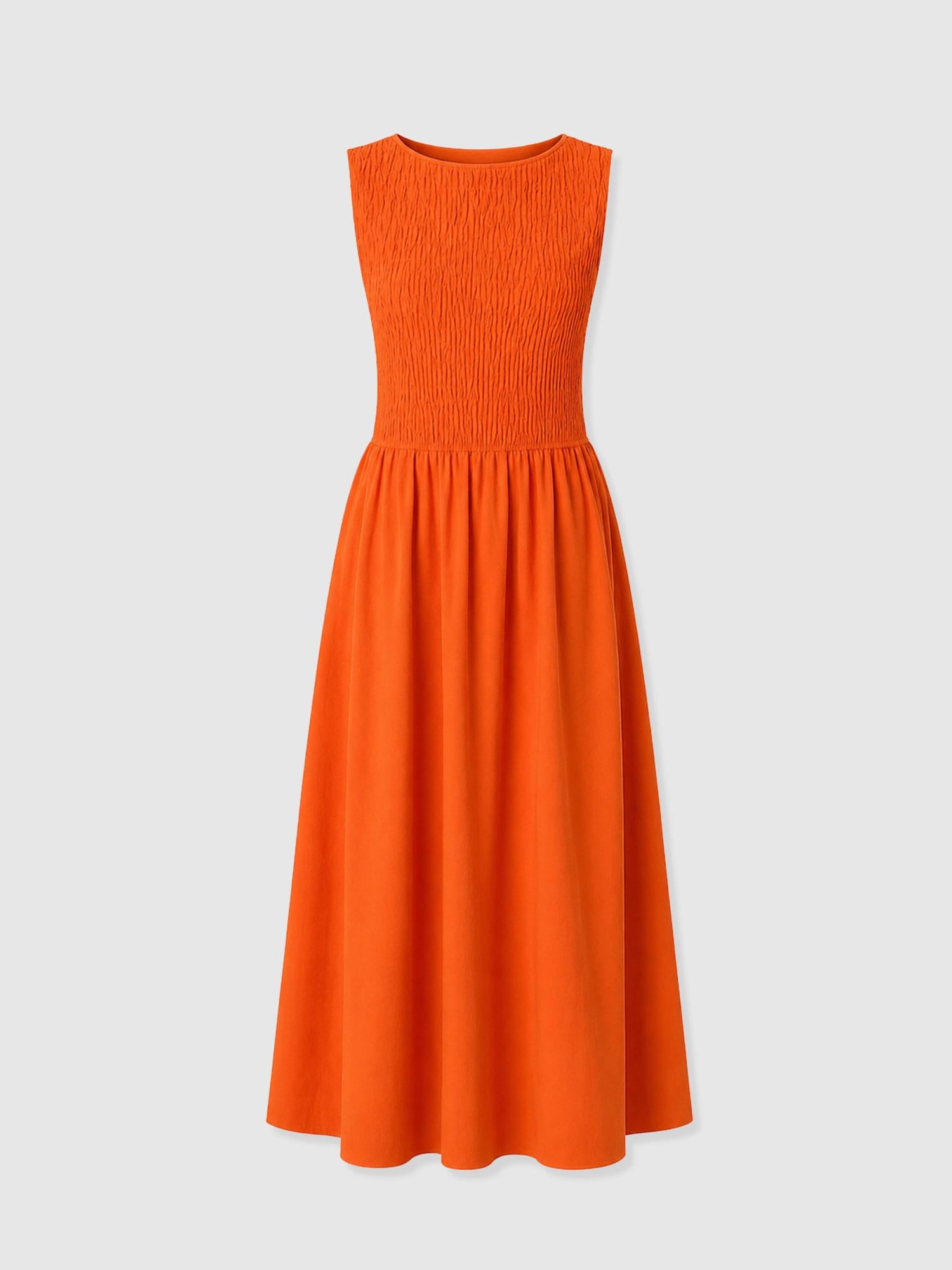 Sadie Shirring Dress - Burnt Orange - Women's Dresses | Saint + Sofia® USA