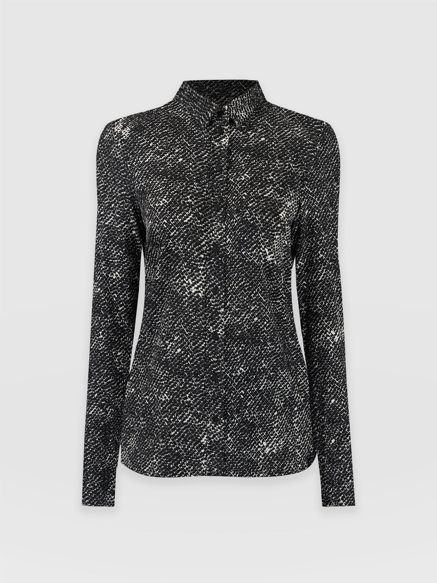 Sawyer Shirt Monochrome Gothica - Women's Tops | Saint + Sofia® UK