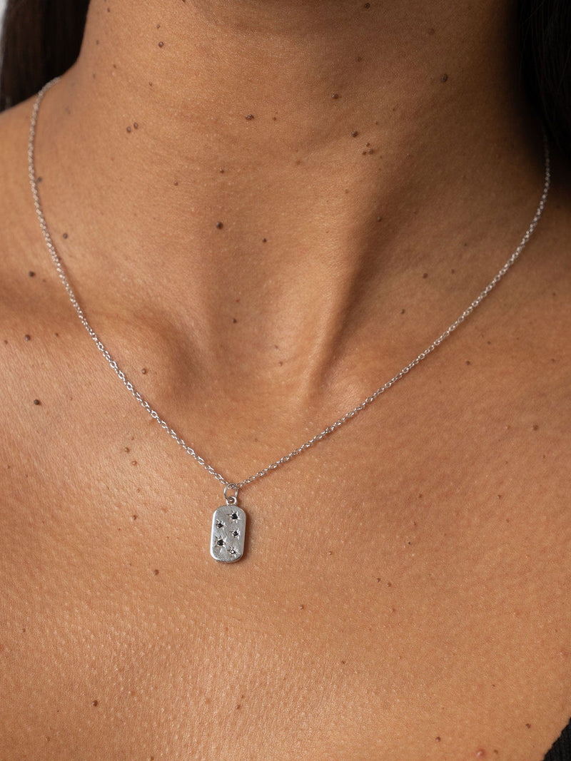 Scatter Star Charm Necklace Silver - Women's Jewellery | Saint + Sofia® USA