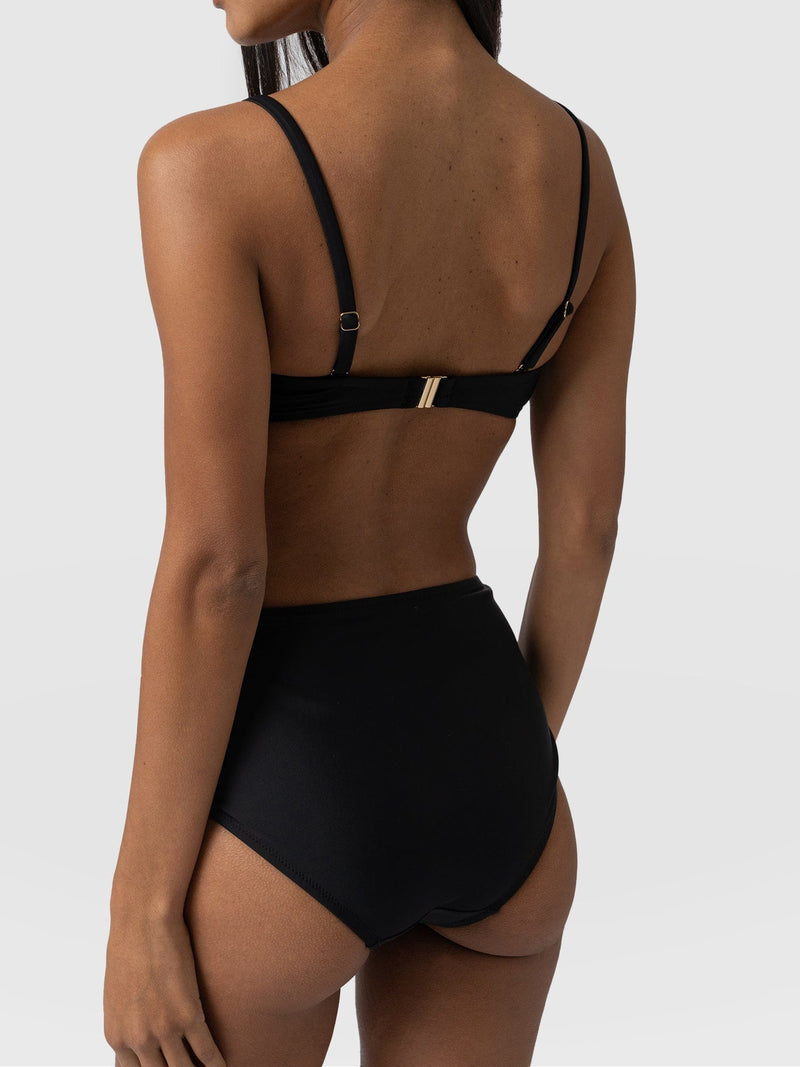 Skye Bandeau Bikini Top Black - Women's Swimwear | Saint + Sofia® USA