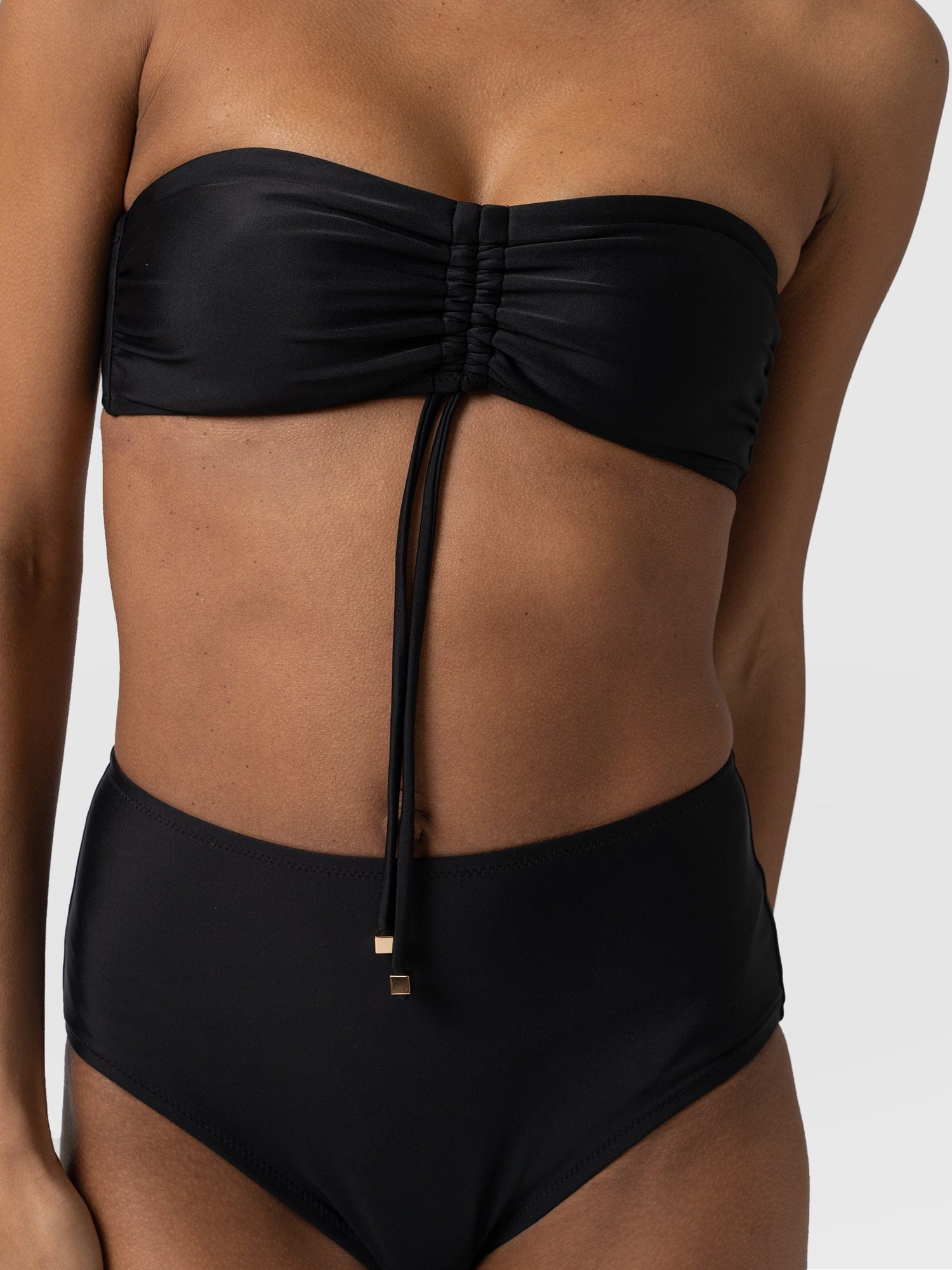 Skye Bandeau Bikini Top Black - Women's Swimwear | Saint + Sofia® USA