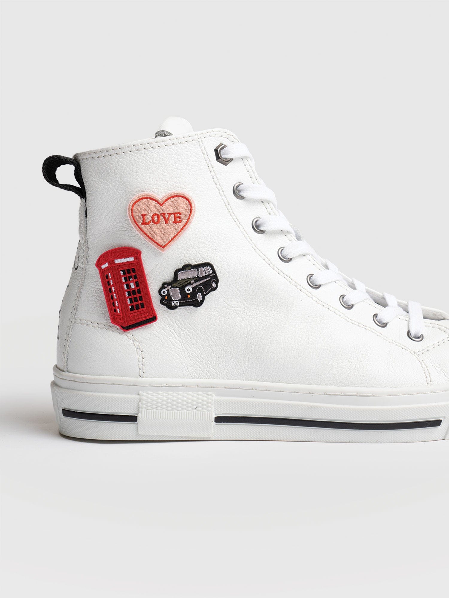 Skye High Top Sneaker - White - Women's Shoes | Saint + Sofia® USA