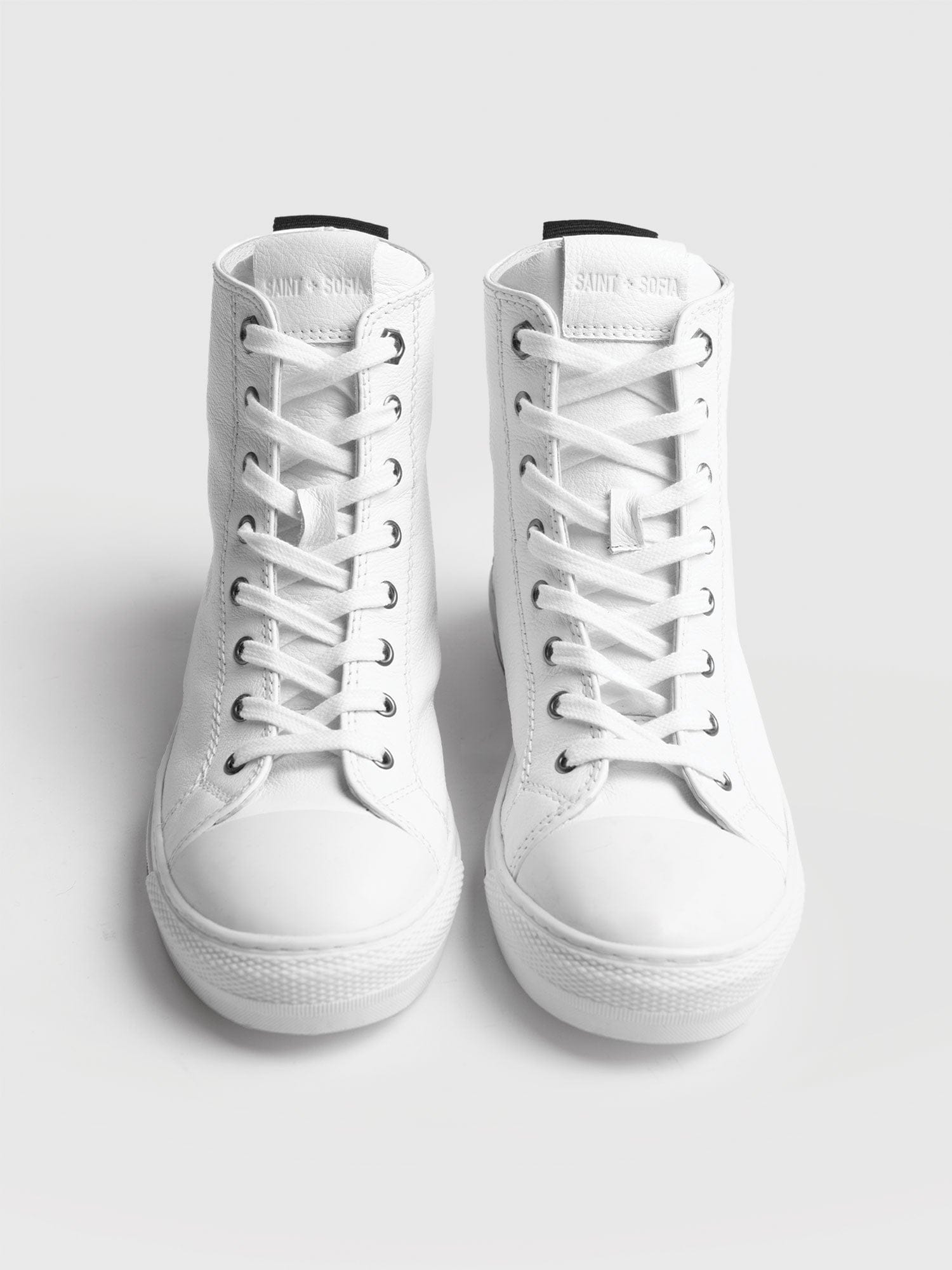 Skye High Top Sneaker - White - Women's Shoes | Saint + Sofia® USA