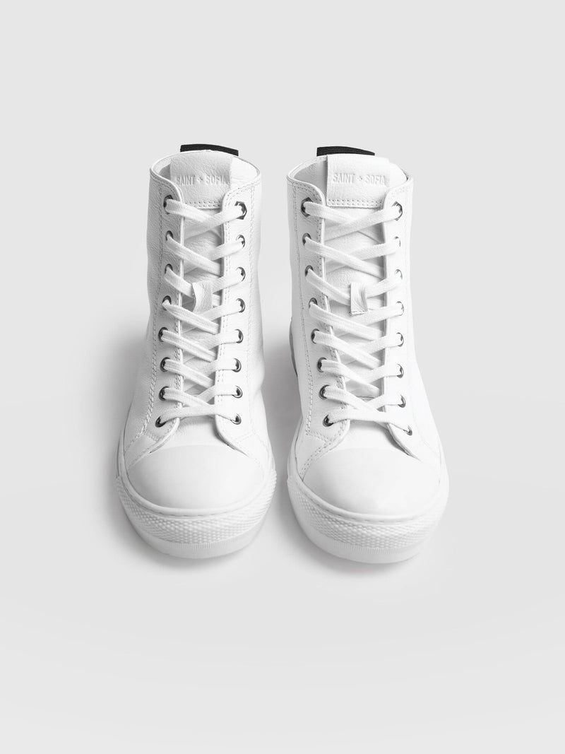 Skye High Top Sneaker - White - Women's Shoes | Saint + Sofia® USA