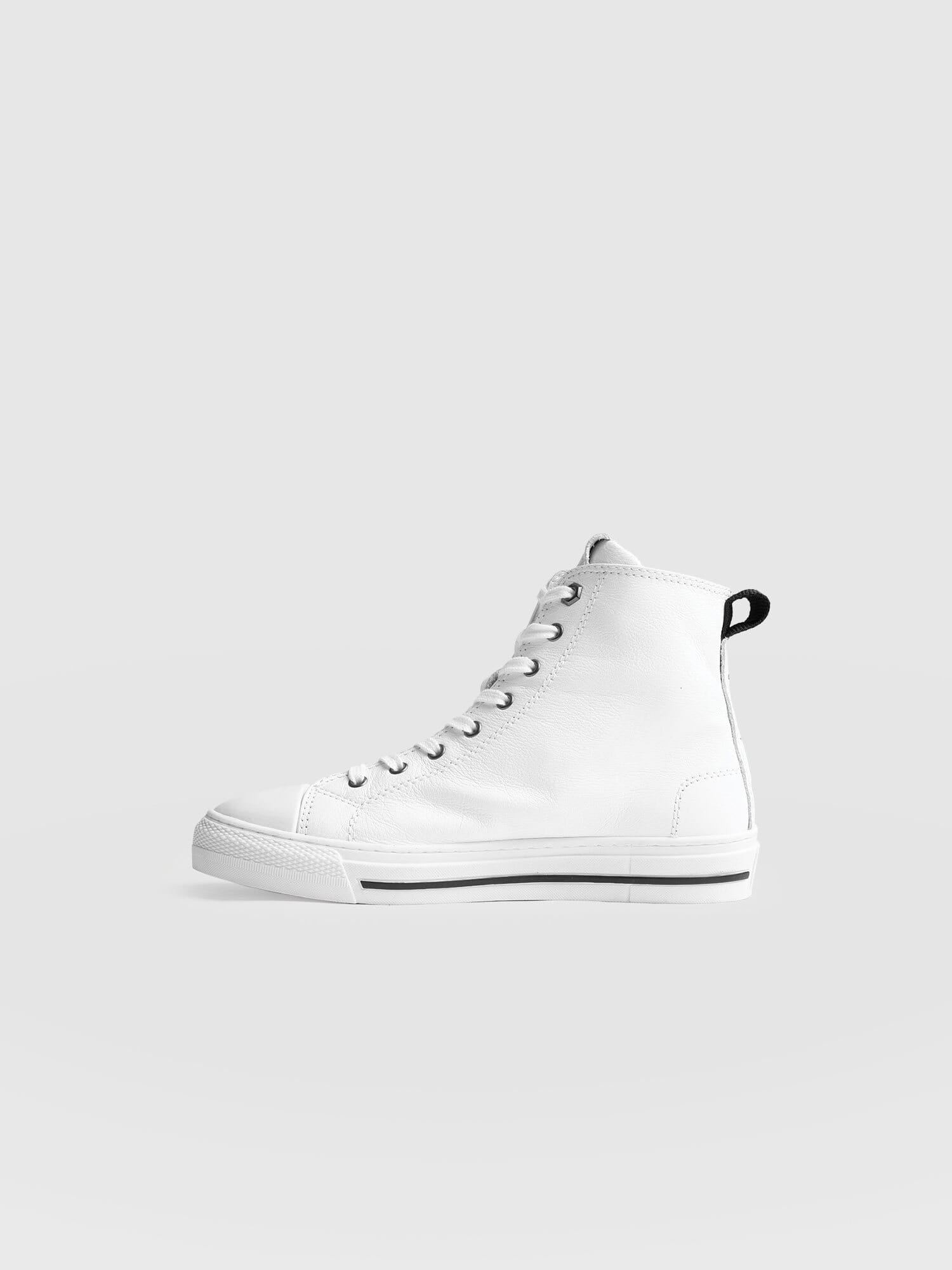 Skye High Top Sneaker - White - Women's Shoes | Saint + Sofia® USA