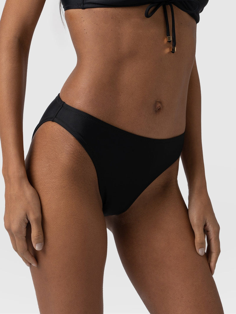 Skye Hipster Bikini Bottom Black - Women's Swimwear | Saint + Sofia® USA