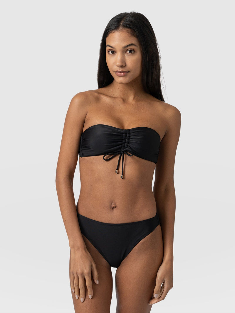 Skye Hipster Bikini Bottom Black - Women's Swimwear | Saint + Sofia® USA