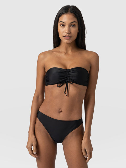 Skye Hipster Bikini Bottom Black - Women's Swimwear | Saint and Sofia® USA