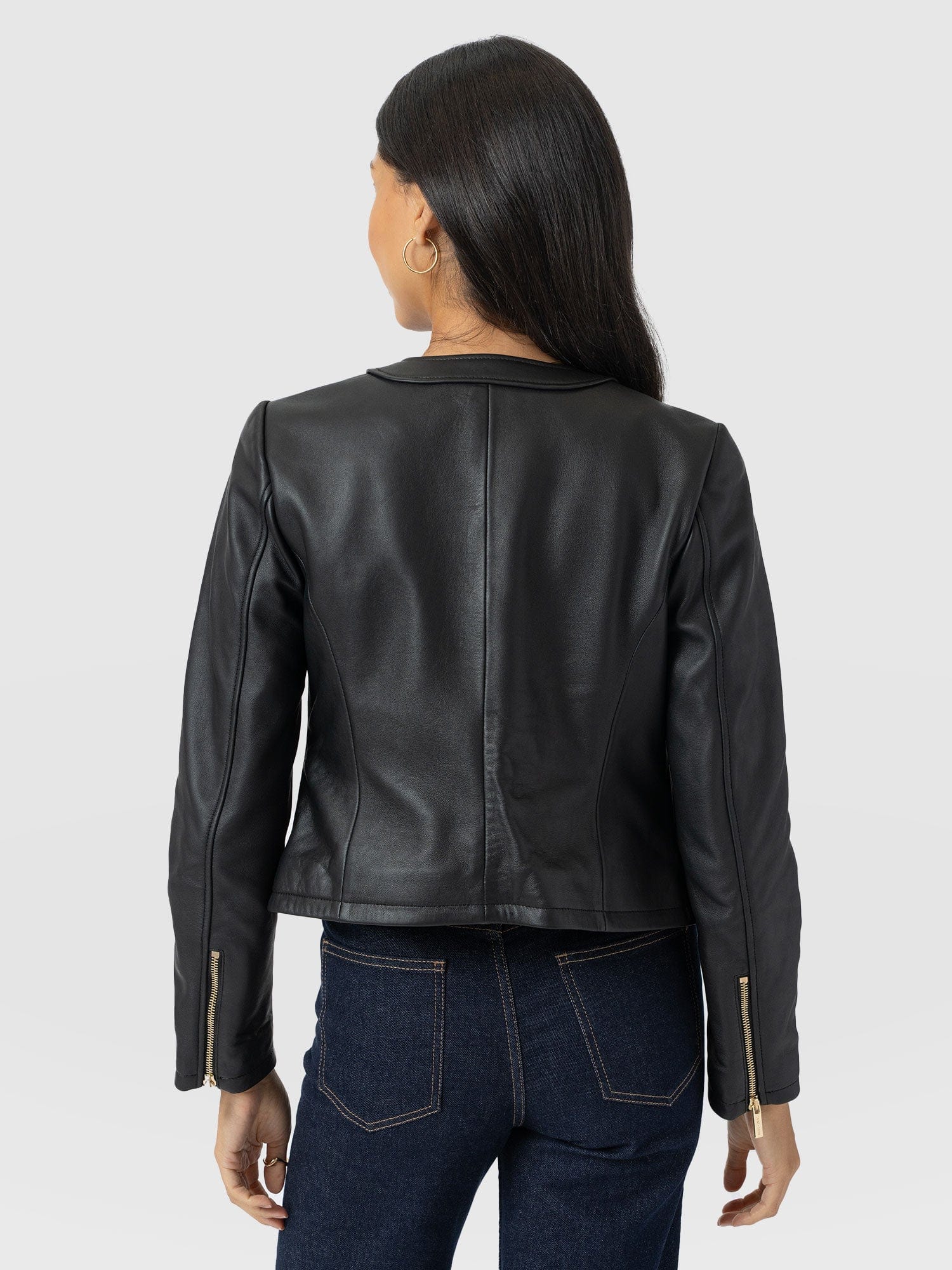 Skye Jacket - Black - Women's Leathers | Saint + Sofia® USA