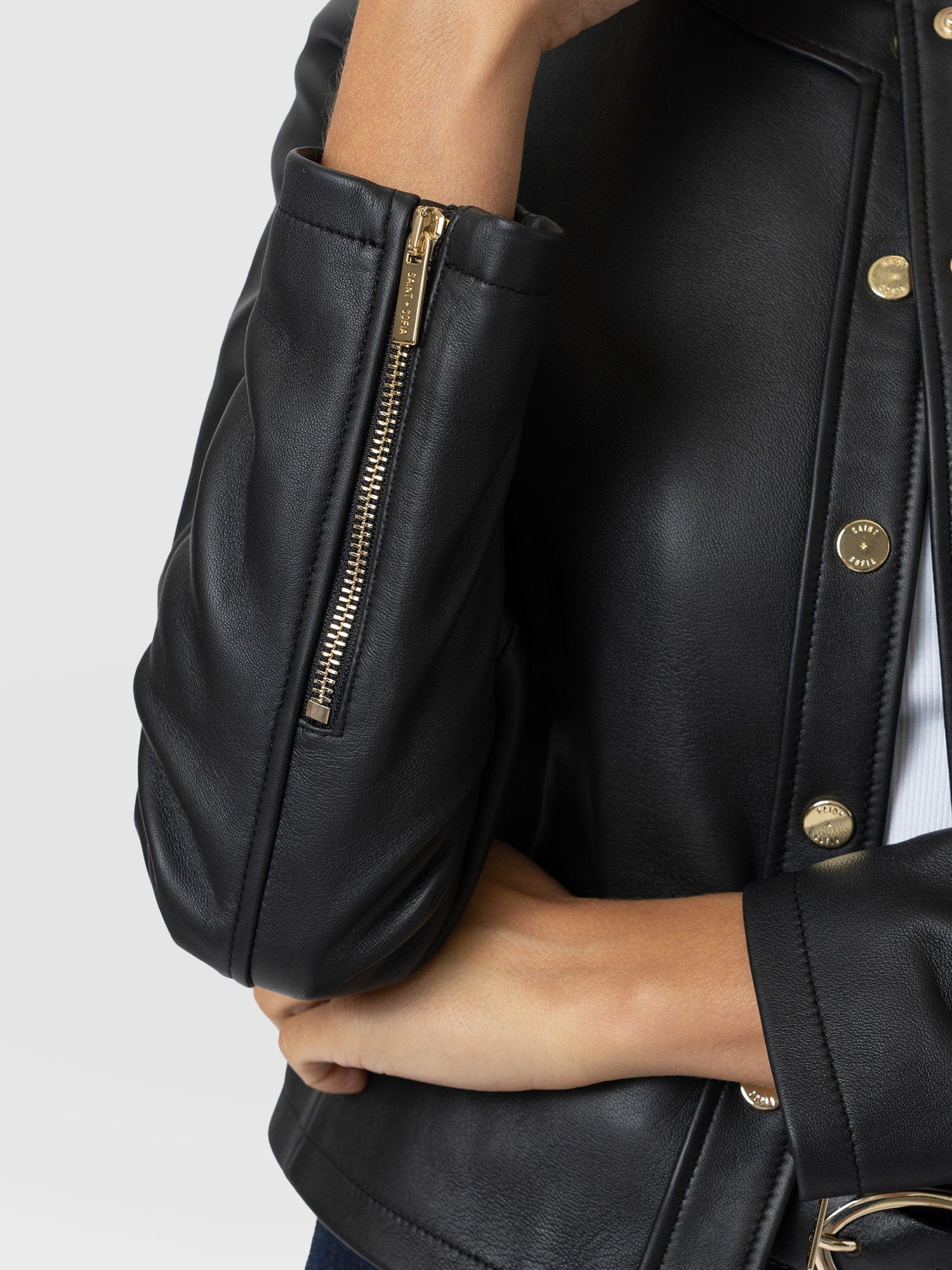 Skye Jacket - Black - Women's Leathers | Saint + Sofia® USA