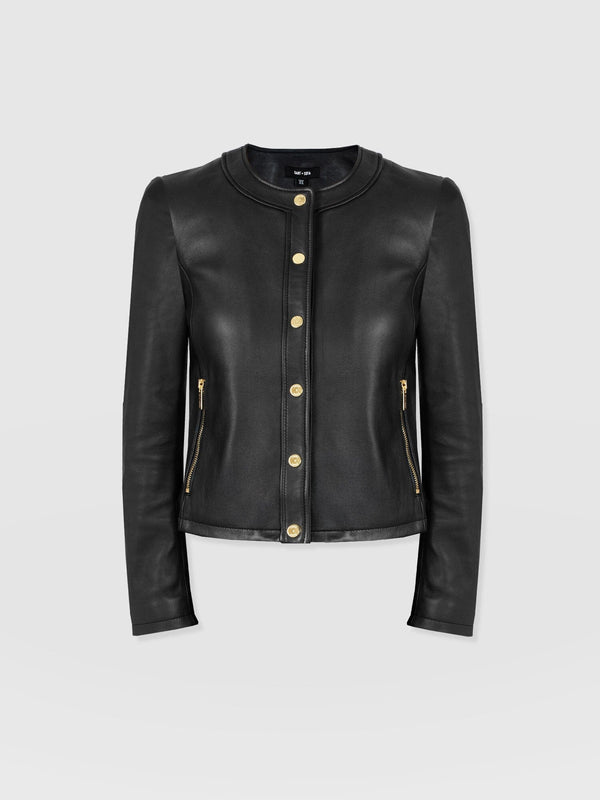 Skye Jacket - Black - Women's Leathers | Saint + Sofia® USA