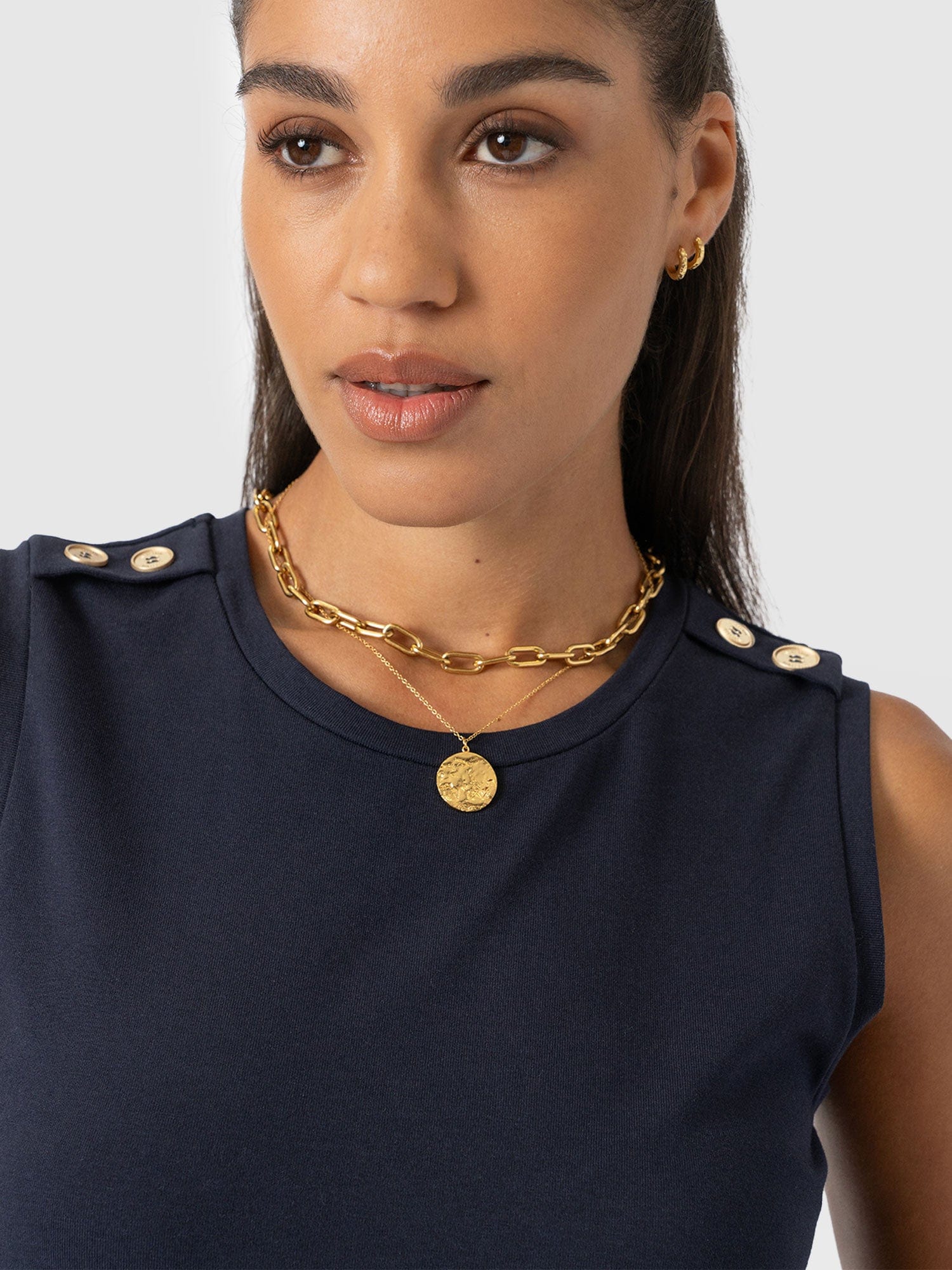 Sleeveless Runway Maxi Dress - Navy - Women's Dresss | Saint + Sofia® USA