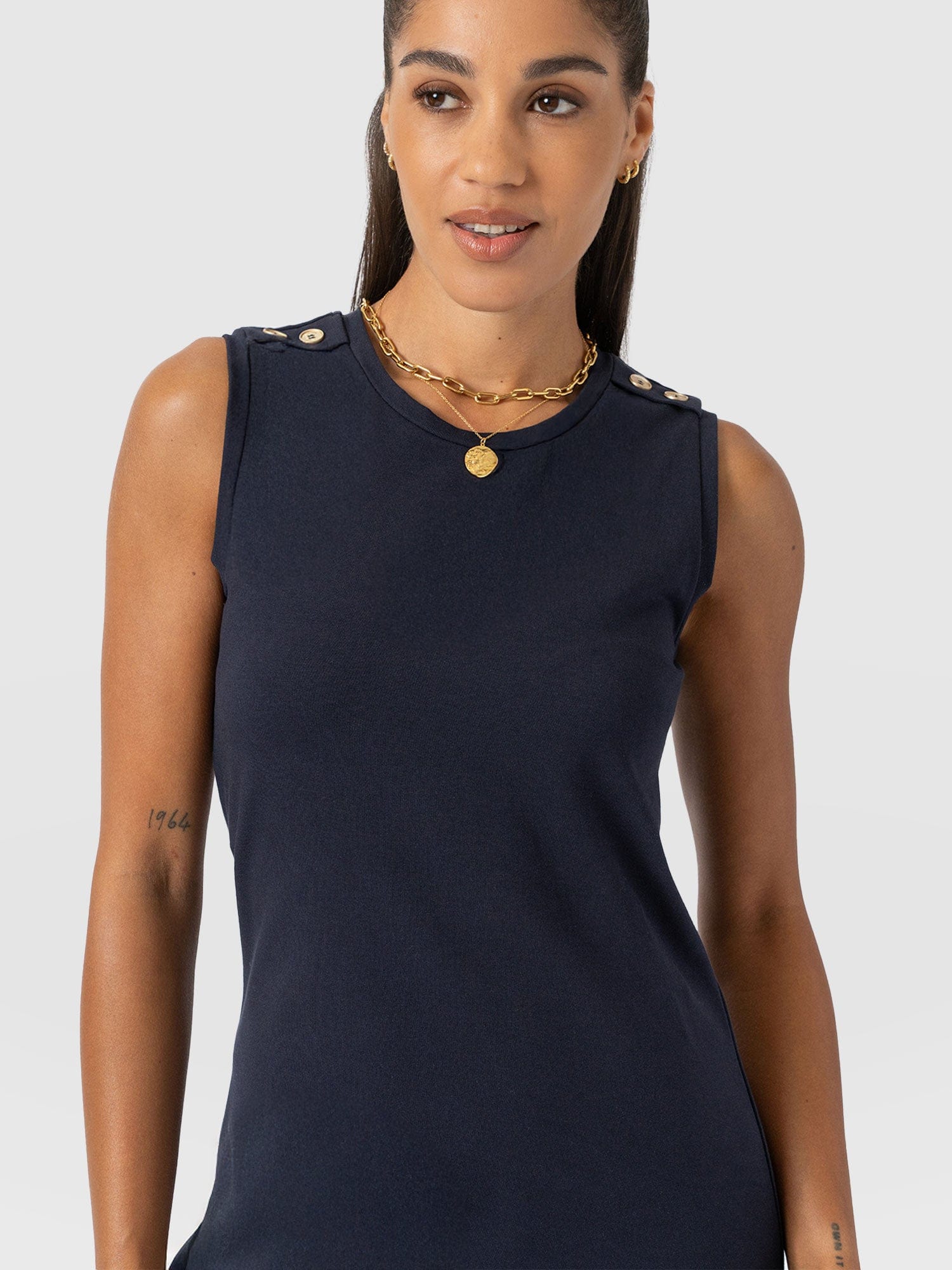 Sleeveless Runway Maxi Dress - Navy - Women's Dresss | Saint + Sofia® USA