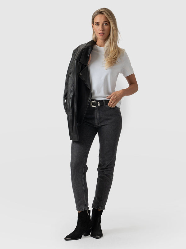 Slim Mom Jeans Black - Women's Jeans | Saint + Sofia® USA