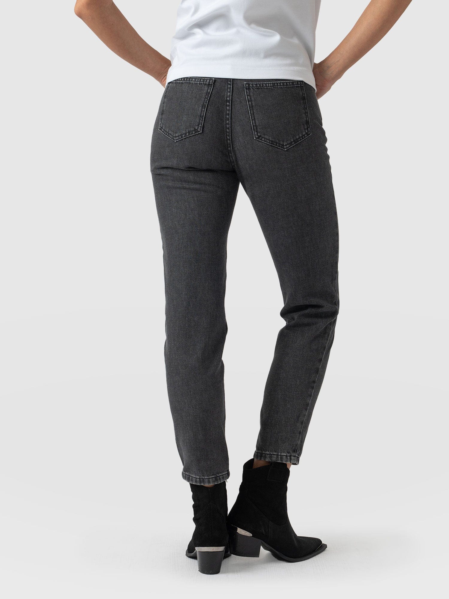 Slim Mom Jeans Black - Women's Jeans | Saint + Sofia® USA
