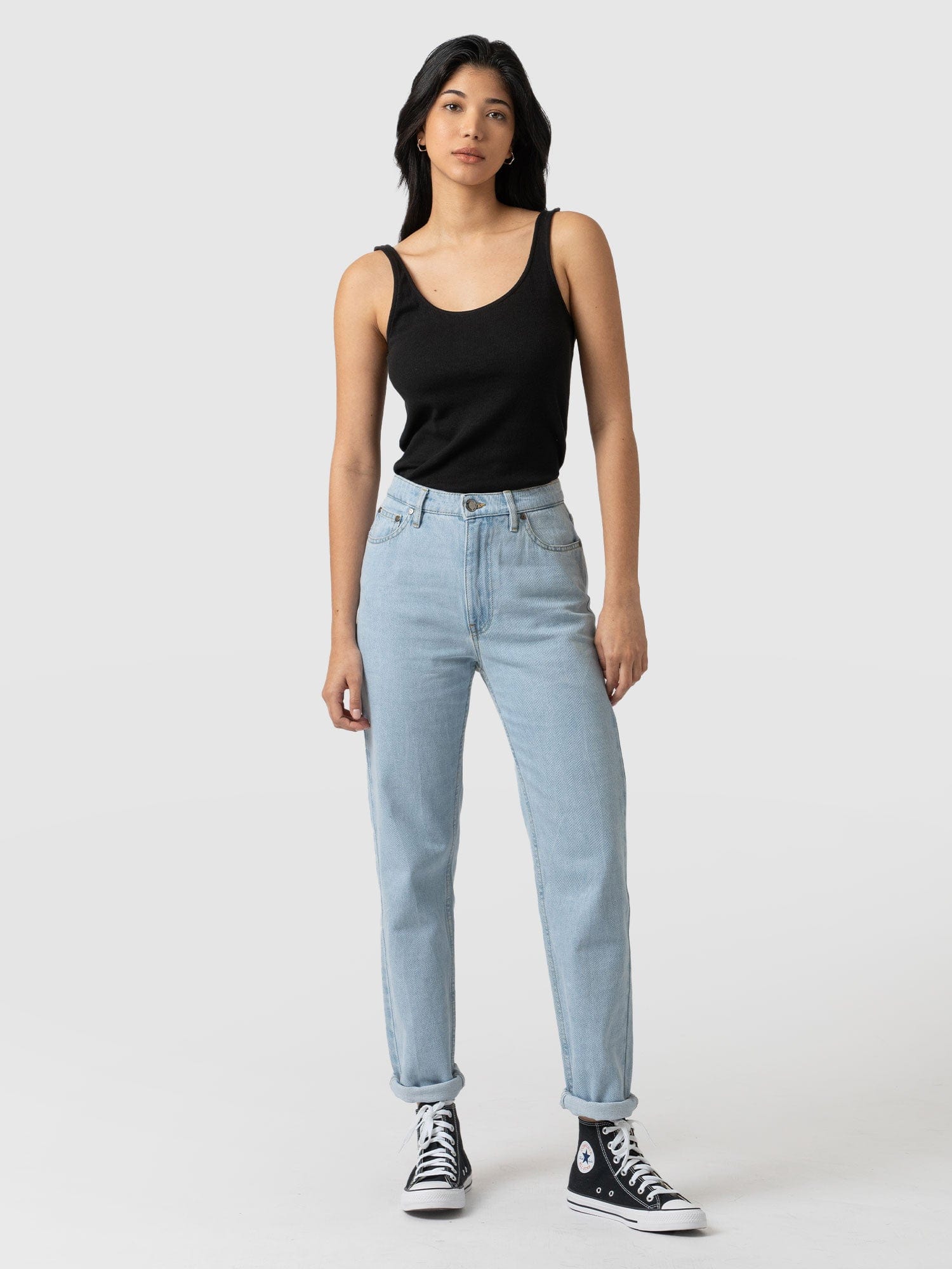Slim Mom Jeans Pale Blue - Women's Jeans | Saint + Sofia® USA