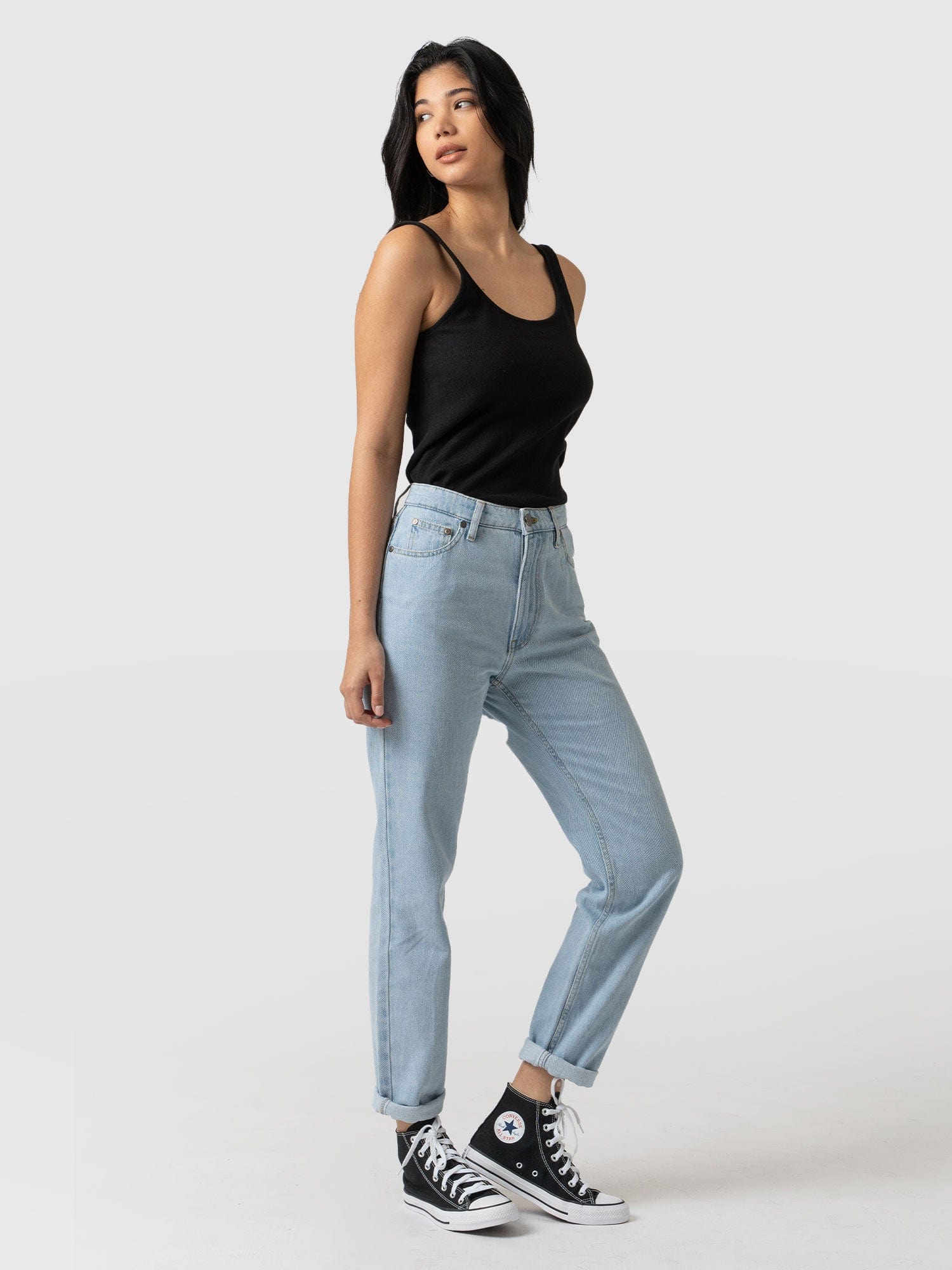 Slim Mom Jeans Pale Blue - Women's Jeans | Saint + Sofia® USA