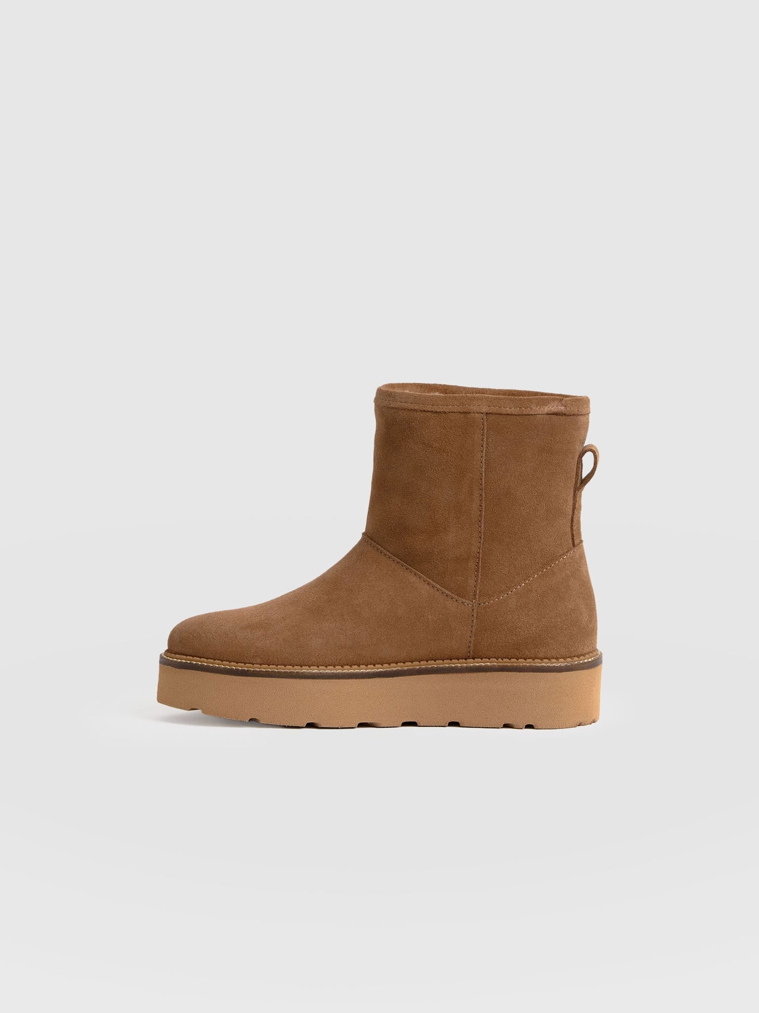 Sloane Shearling Boot - Camel - Women's Shoes | Saint + Sofia® USA