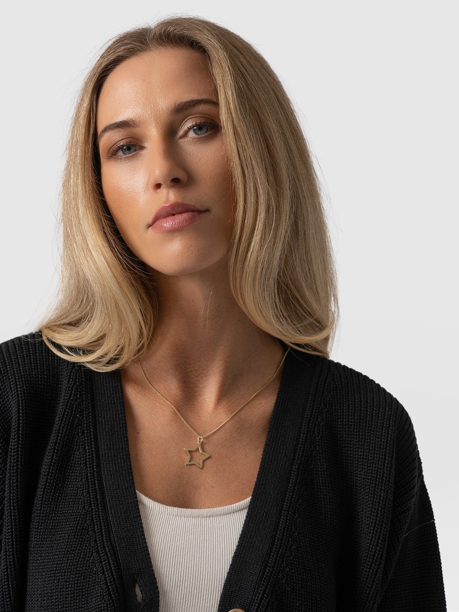 Soho Crop Cardigan Black - Women's Cardigans | Saint + Sofia® USA