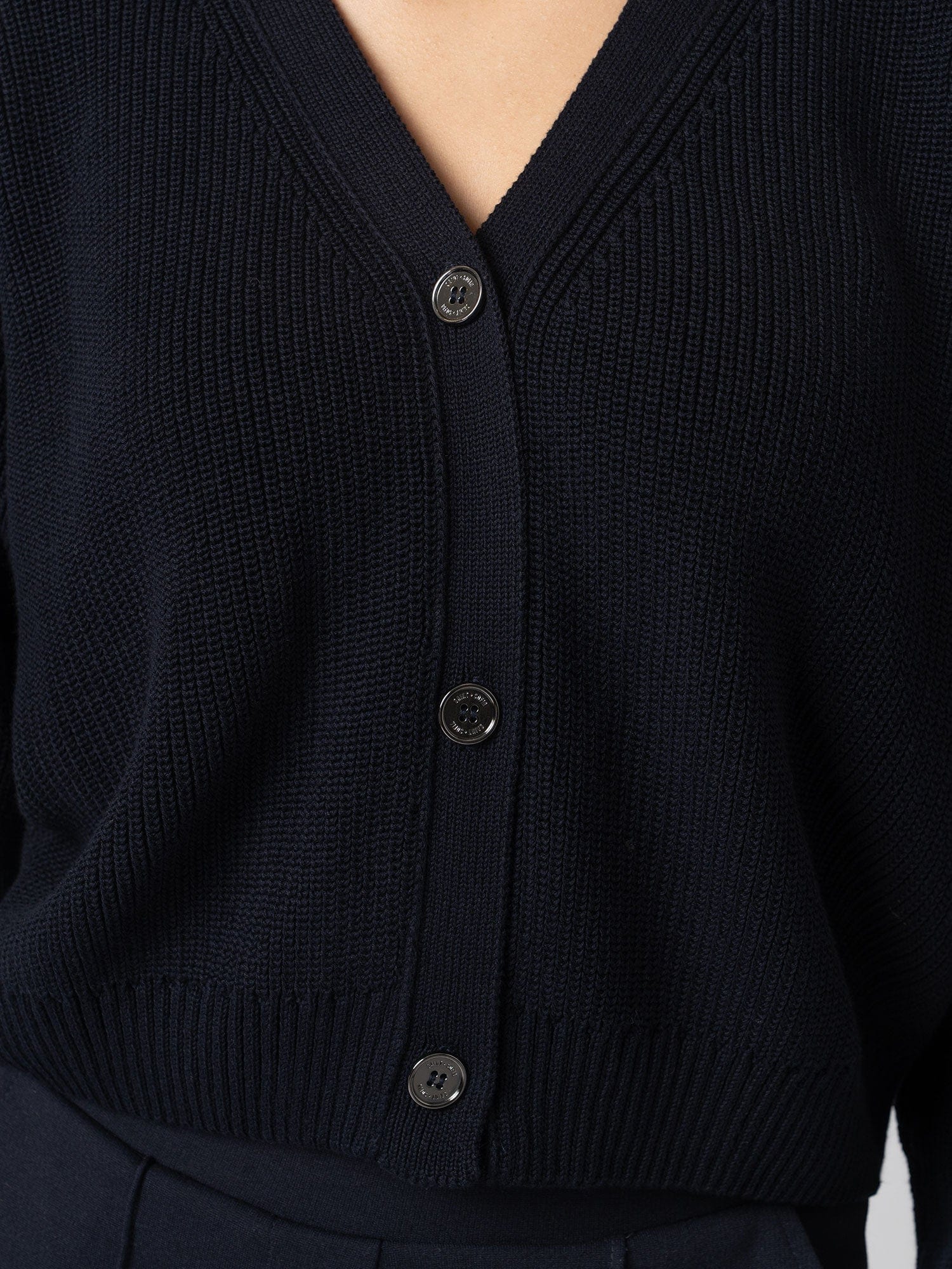 Soho Crop Cardigan Navy - Women's Cardigans | Saint + Sofia® USA ...