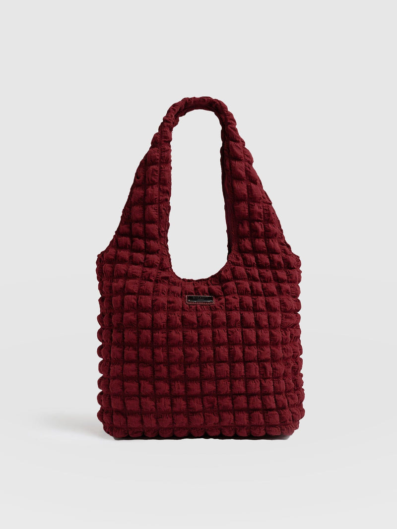 Soho Shoulder Tote Bag Burgundy - Women's Bags | Saint + Sofia® US