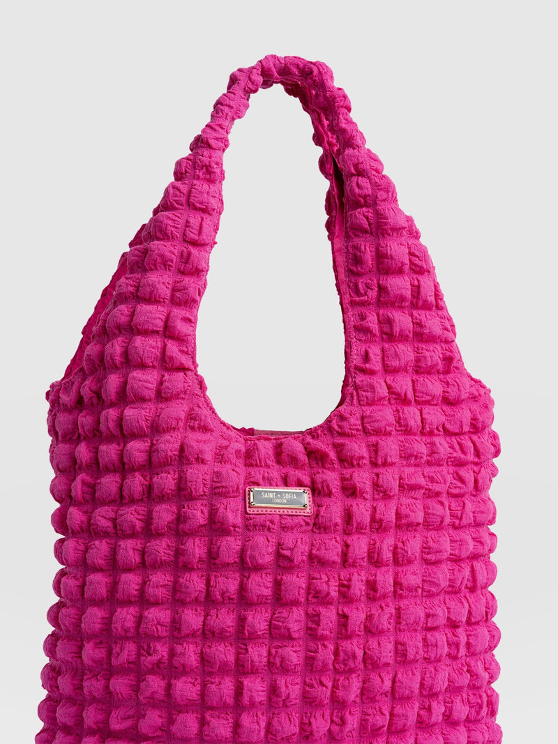 Soho Shoulder Tote Bag Fuchsia Pink - Women's Bags | Saint + Sofia® US