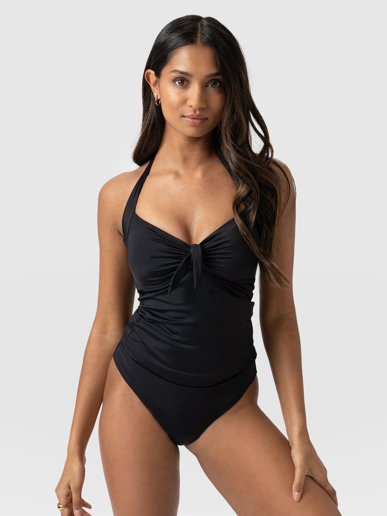 Sol Tankini Bottom Black - Women's Swimwear | Saint + Sofia® UK
