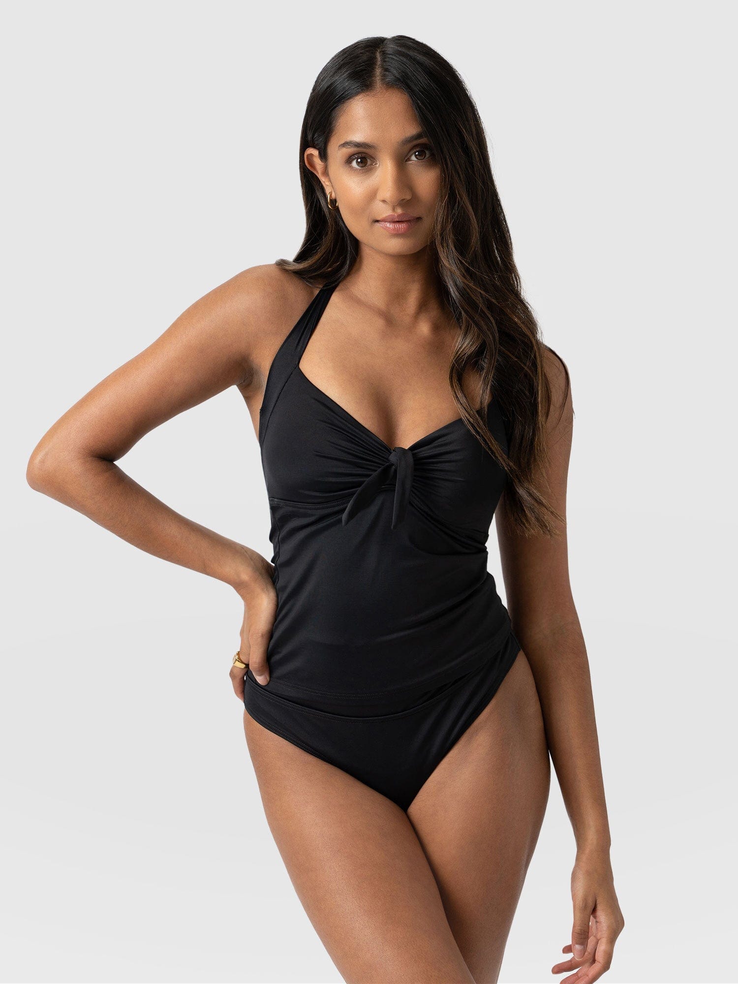 Sol Tankini Bottom Black - Women's Swimwear | Saint + Sofia® UK