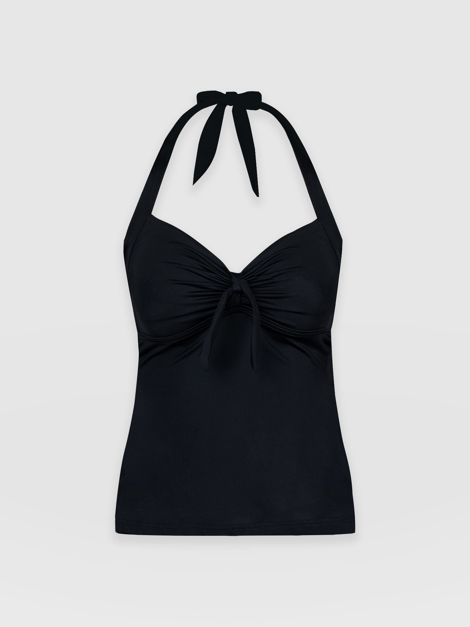 Sol Tankini Top Black - Women's Swimwear | Saint + Sofia® UK