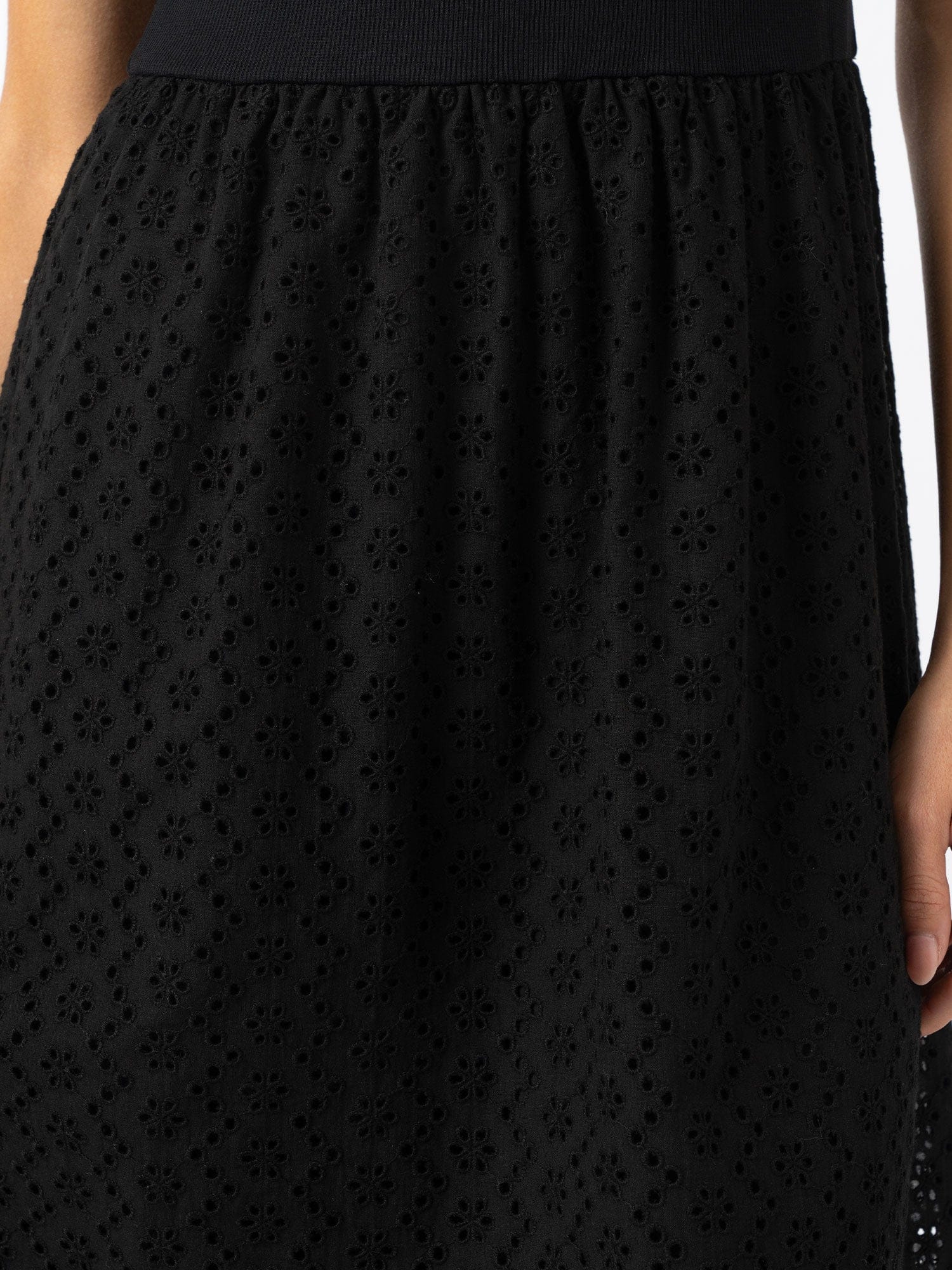 Sophia Contrast Dress - Black Broderie - Women's Dresses | Saint + Sofia® USA