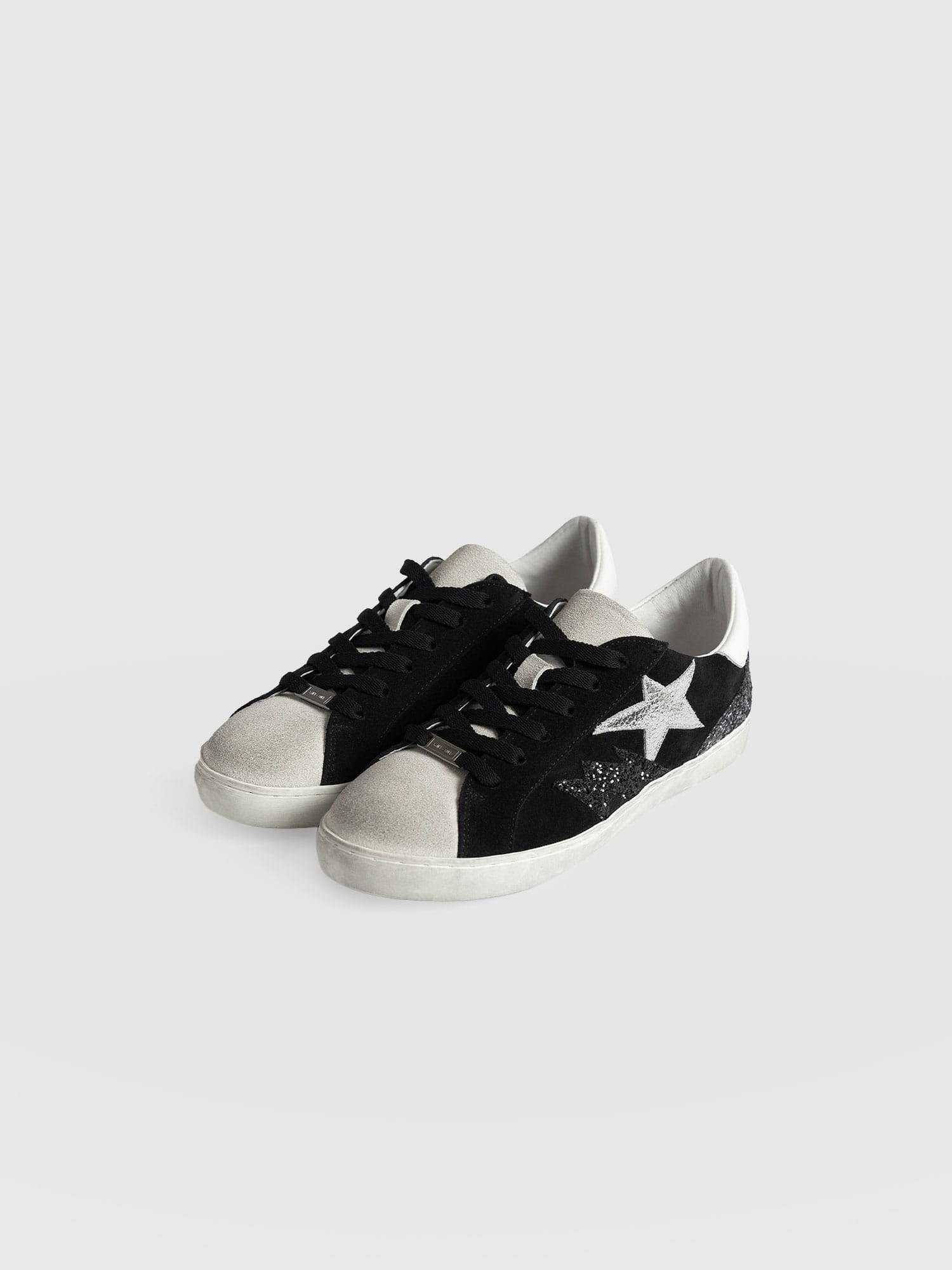 Spitalfields Sneakers Black Suede - Women's Sneakers | Saint + Sofia® US